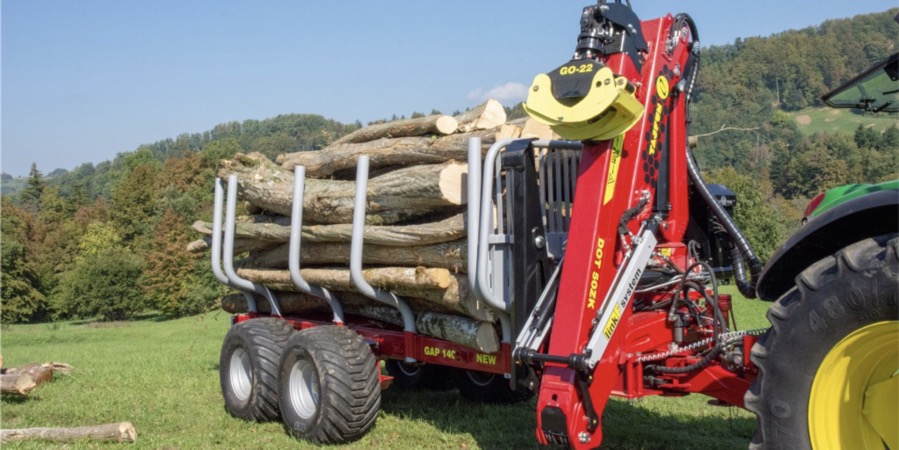 used forestry equipment - log loader trailer