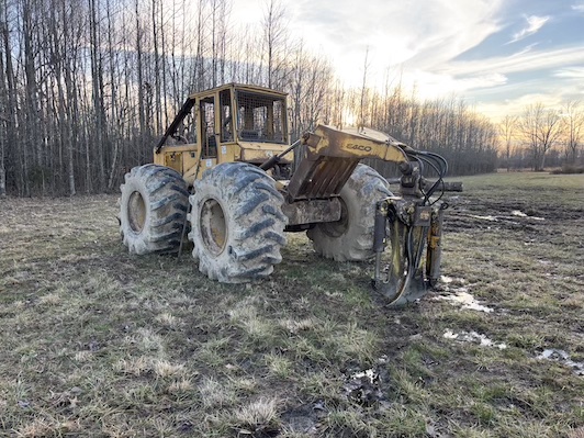 93′ JD 548E grapple skidder